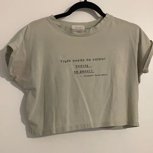 Shakespeare Quote Crop Top